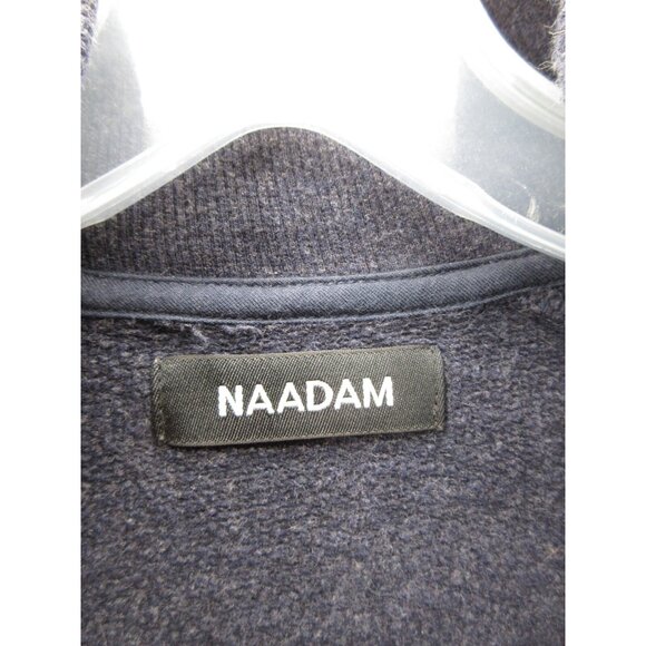 Naadam Sweater Large Cashmere Cotton 1/4 Zip Pullover Minimalist Knit - Picture 8 of 10